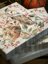 Pack de 20 Servilletas de Papel 'Barn Owls' - 33x33 cm
