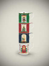 Juego de 4 Tazas 'Festive Avenue' - 275 ml