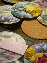 Set de 6 Posavasos 'Flowers in a Glass Vase with A Butterfly' - Henstenburgh