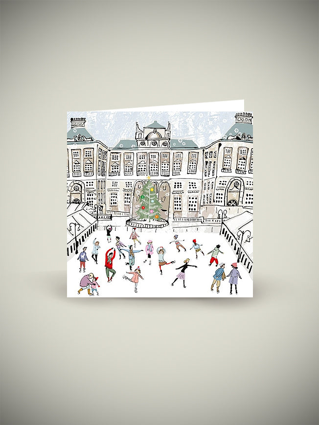 Pack 5 Tarjetas de Navidad 'Skating at Somerset House' - Classics