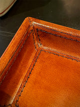 Rectangular Leather Trinket Tray 'Valet'