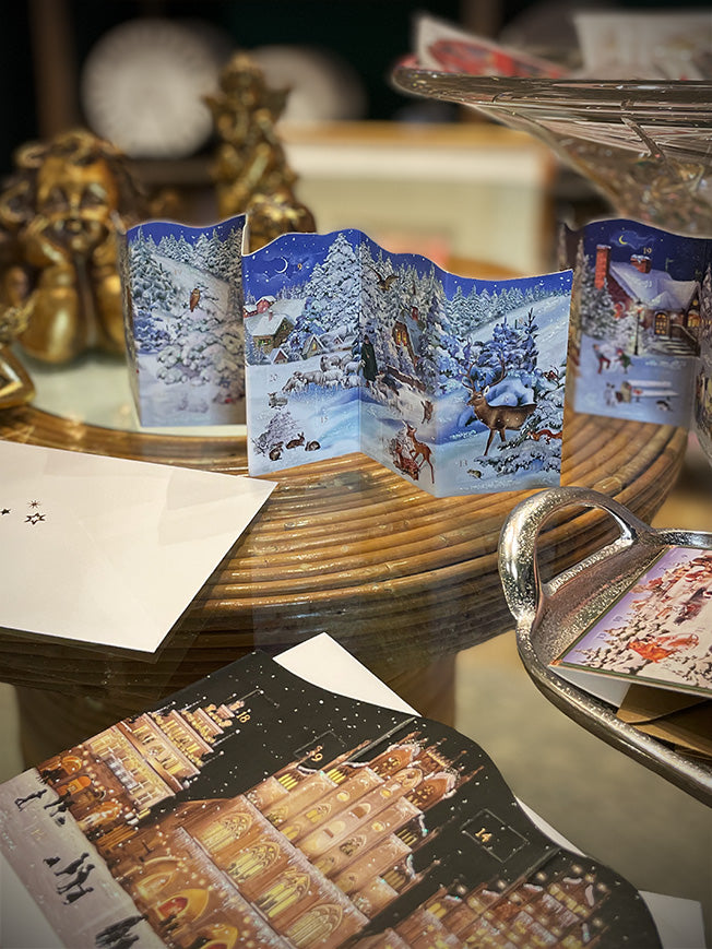 Tarjeta Calendario de Adviento 'Montaña Nevada'