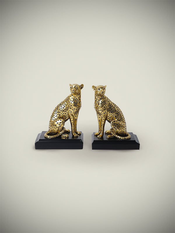 Pareja de Sujeta Libros 'Leopards'