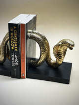 Par de Sujeta Libros 'Gold Snake'
