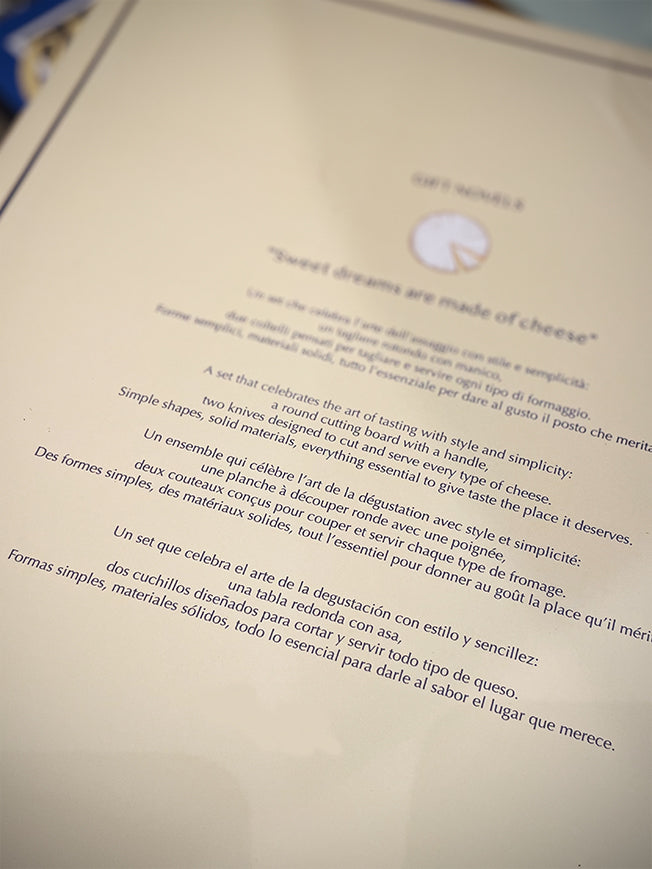 Gift Novels Cheese Board and Knife Set - Sweet Dreams Are Made of Cheese