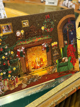 Tarjeta de Navidad y Adviento 'Nostalgia de Navidad' - Chimenea