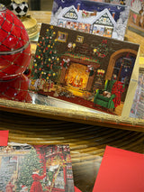 Tarjeta de Navidad y Adviento 'Nostalgia de Navidad' - Chimenea