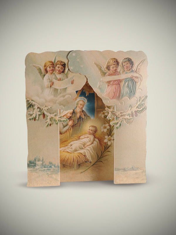 Tarjeta de Navidad 'Natividad Clásica'