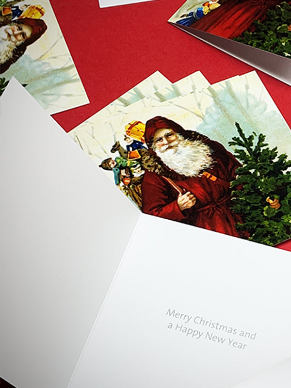 Tarjeta de Navidad 'Bienvenido Papa Noel' - V&A