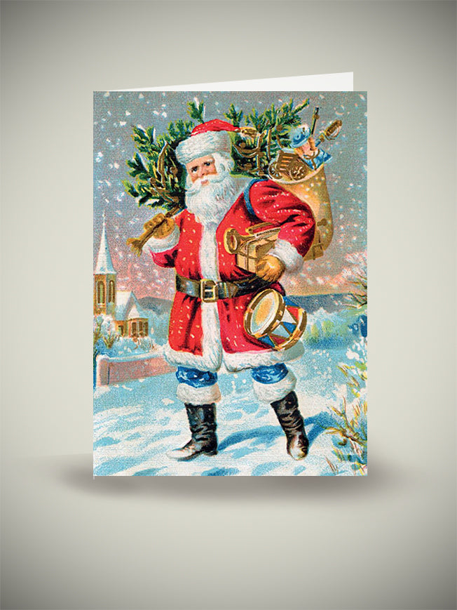 Pack 8 Tarjetas de Navidad 'Delivering Presents'