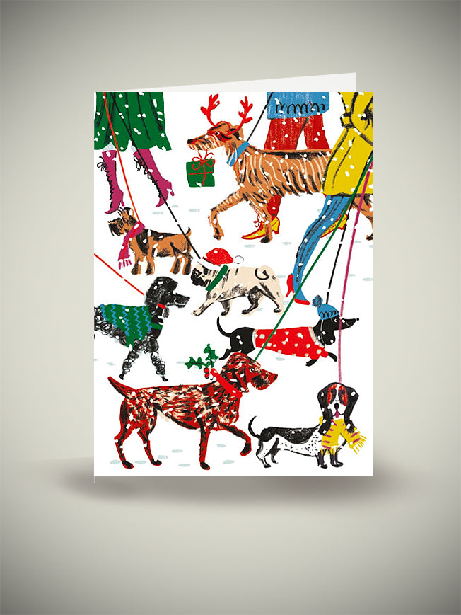 Pack 8 Tarjetas de Navidad 'Winter Walkies' - Classics