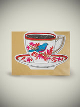 Tarjeta de Felicitación 'Birdy Tea Cup'