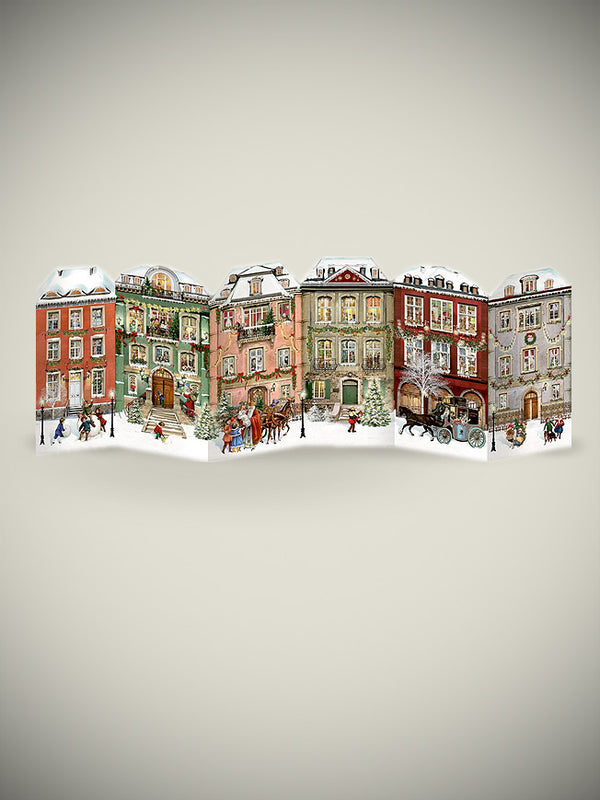 Tarjeta Calendario de Adviento 'Casas de Navidad'