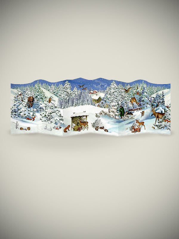 Tarjeta Calendario de Adviento 'Montaña Nevada'