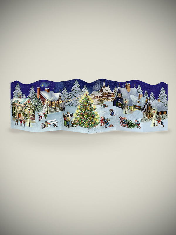 Tarjeta Calendario de Adviento 'Pueblo Nevado'