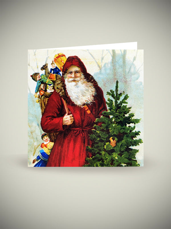 Tarjeta de Navidad 'Bienvenido Papa Noel' - V&A