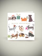 Tarjeta de Navidad 'Festive Dogs' - Caroline Gardner