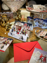 Tarjeta de Navidad y Adviento 'Paisajes de Invierno' - Casas