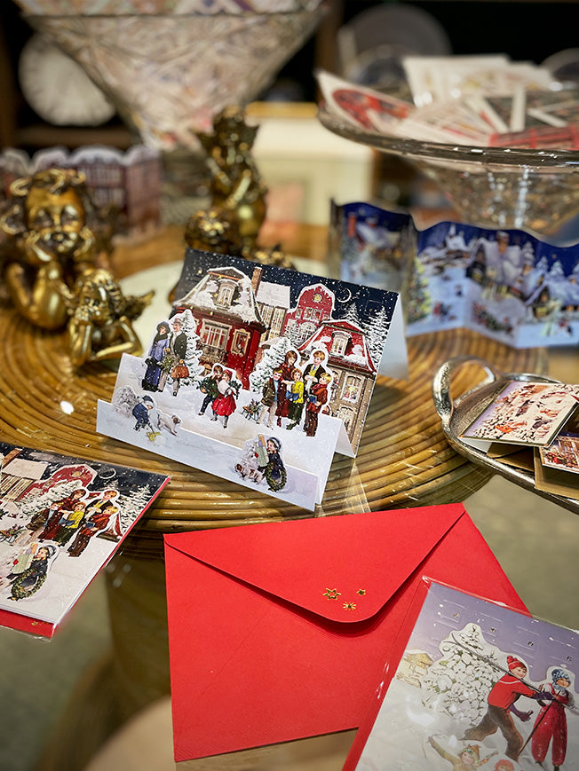 Tarjeta de Navidad y Adviento 'Paisajes de Invierno' - Casas