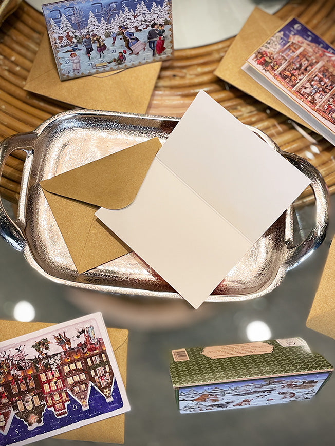 Mini Tarjeta de Adviento 'Escenas de Navidad' - Casas