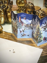 Tarjeta Calendario de Adviento 'Pueblo Nevado'