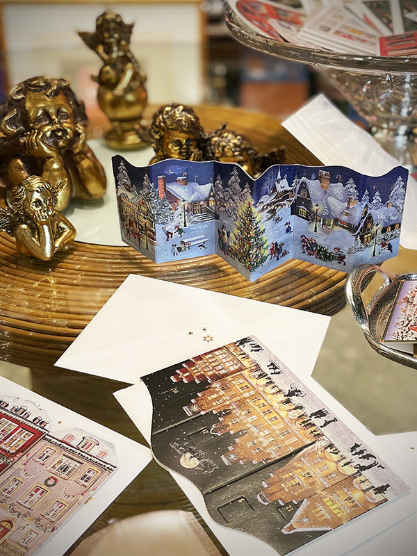 Tarjeta Calendario de Adviento 'Pueblo Nevado'