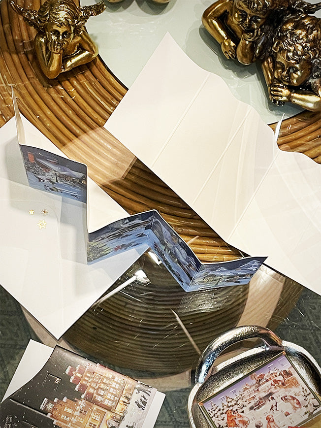 Tarjeta Calendario de Adviento 'Pueblo Nevado'