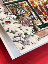 Tarjeta de Navidad y Adviento 'Escaparate de Navidad' - Café