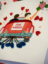 Tarjeta Filigrana de Papel 'Just Married'