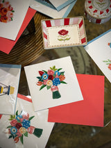 Tarjeta Filigrana de Papel 'Bouquet'