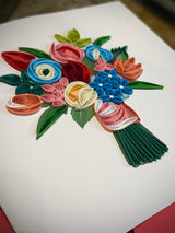 Tarjeta Filigrana de Papel 'Bouquet'