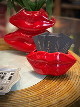 Jarrón de Cerámica Rojo 'Lips' - Pequeño