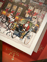 Tarjeta Calendario de Adviento 'Casas de Navidad'