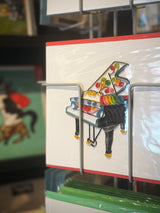 Tarjeta Filigrana de Papel 'Piano'