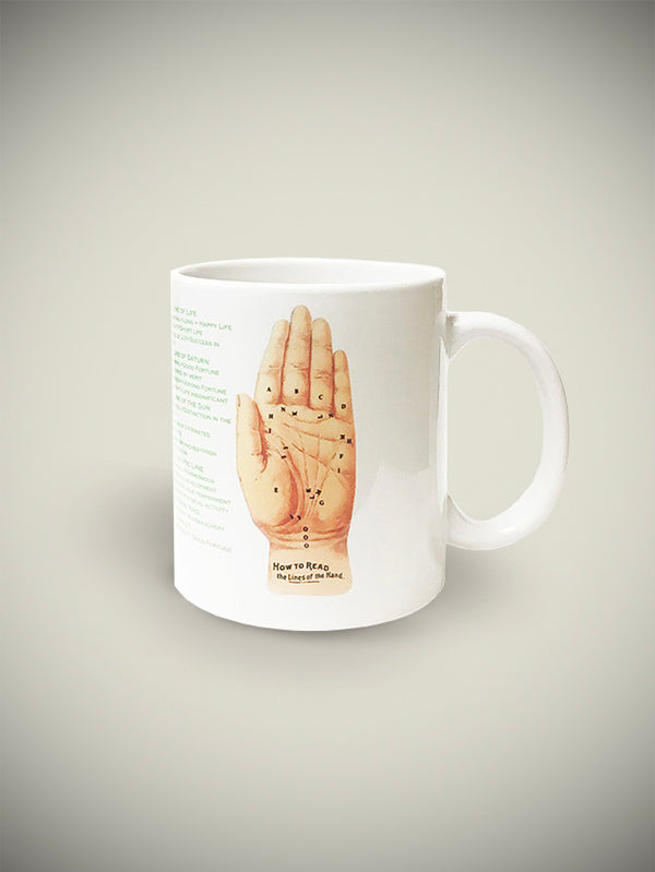 Porcelain Mug 'Palmistry Hand'