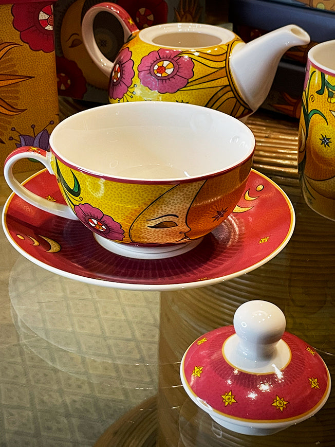 Juego de Té para Uno 'Sun & Moon' - Taza y Tetera