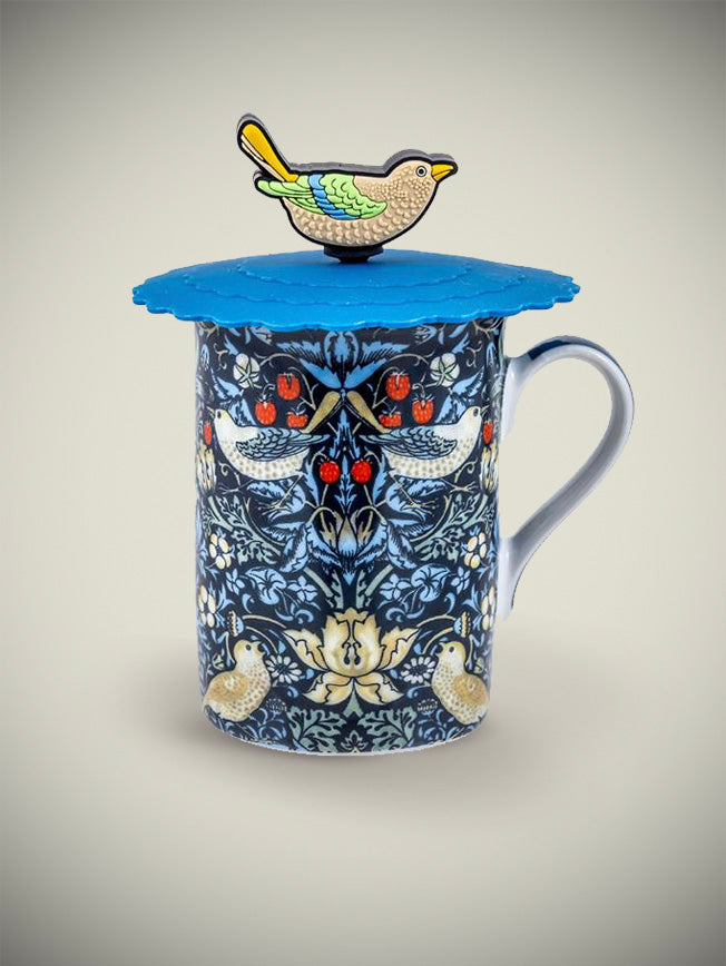 Juego de Taza e Infusor 'Strawberry Thief' - William Morris