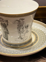 Taza y Plato de Porcelana 'Palladium' - 200 ml