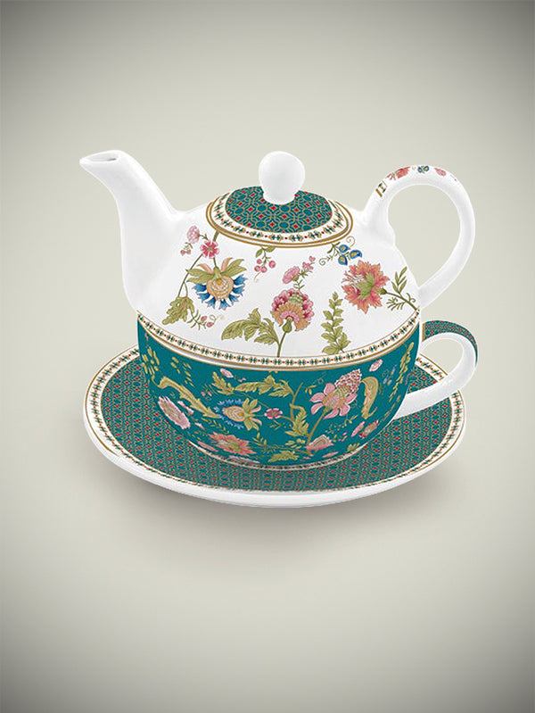 Juego de Té para Uno 'Magie d'Orient' - Taza y Tetera - Verde