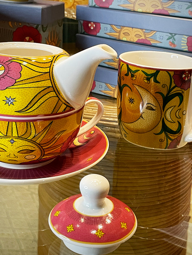 Juego de Té para Uno 'Sun & Moon' - Taza y Tetera