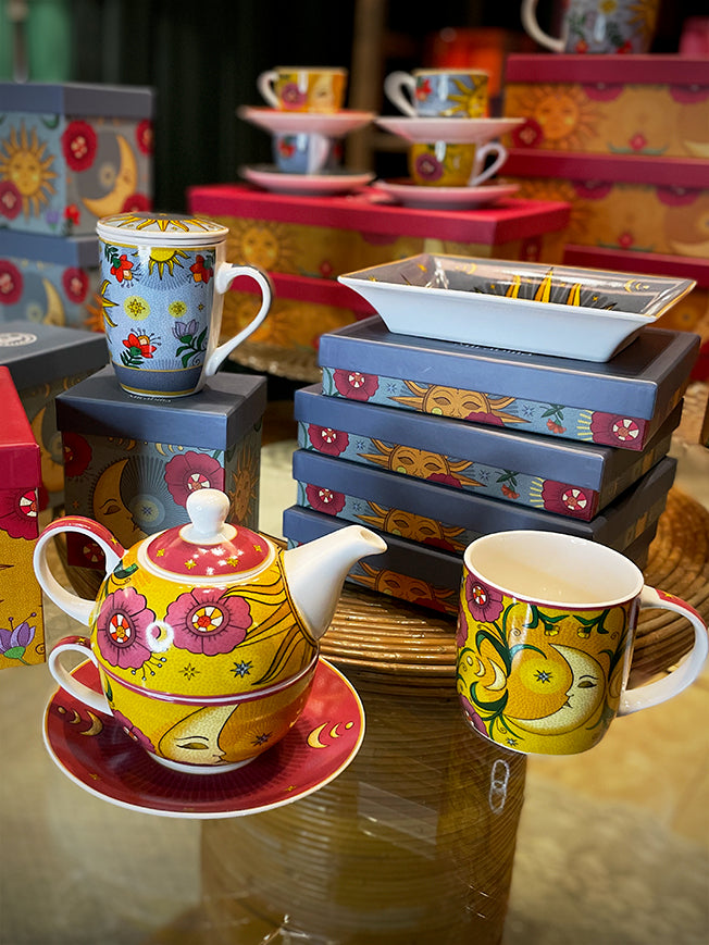 Juego de Té para Uno 'Sun & Moon' - Taza y Tetera