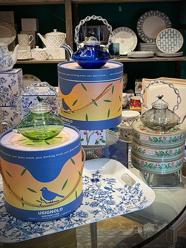 Tetera de Cristal 'Monterey' Azul - 660 ml