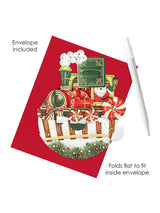 Tarjeta Pirouettes de Navidad 'Christmas Train'