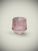 Portavela Tealight de Cristal 'Brisa' - Champán