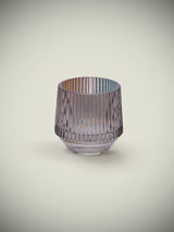 Portavela Tealight de Cristal 'Brisa' - Gris