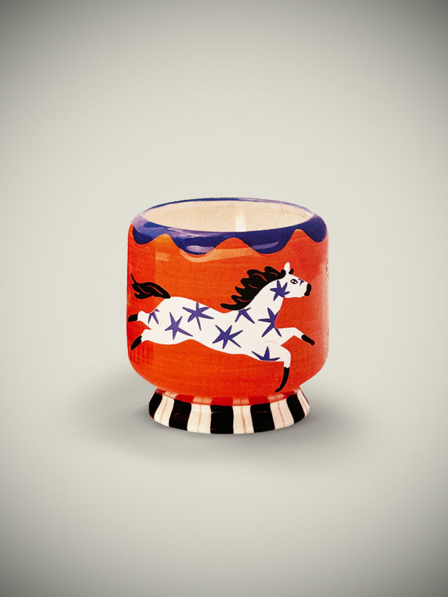 A Dopo 'Sienna Sunset' Candle - Horse Design 8oz - Limited Edition