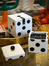 Vela Aromática 'Lucky Dice' Negra - Lava Stone 283 g
