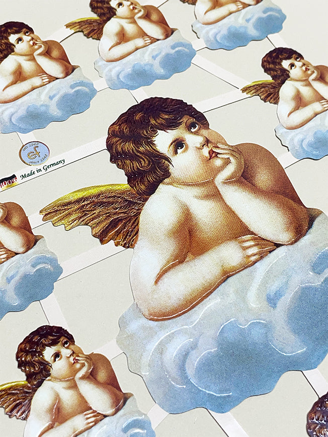 Sheet of German Scrap Reliefs 'Pensive Angel'