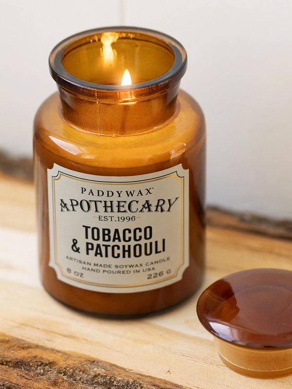 Apothecary Candle 'Tobacco & Patchouli' 8oz
