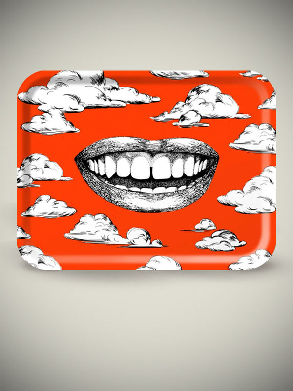 Bandeja Rectangular 'Fabulous Smile' Rojo - 43x33 cm